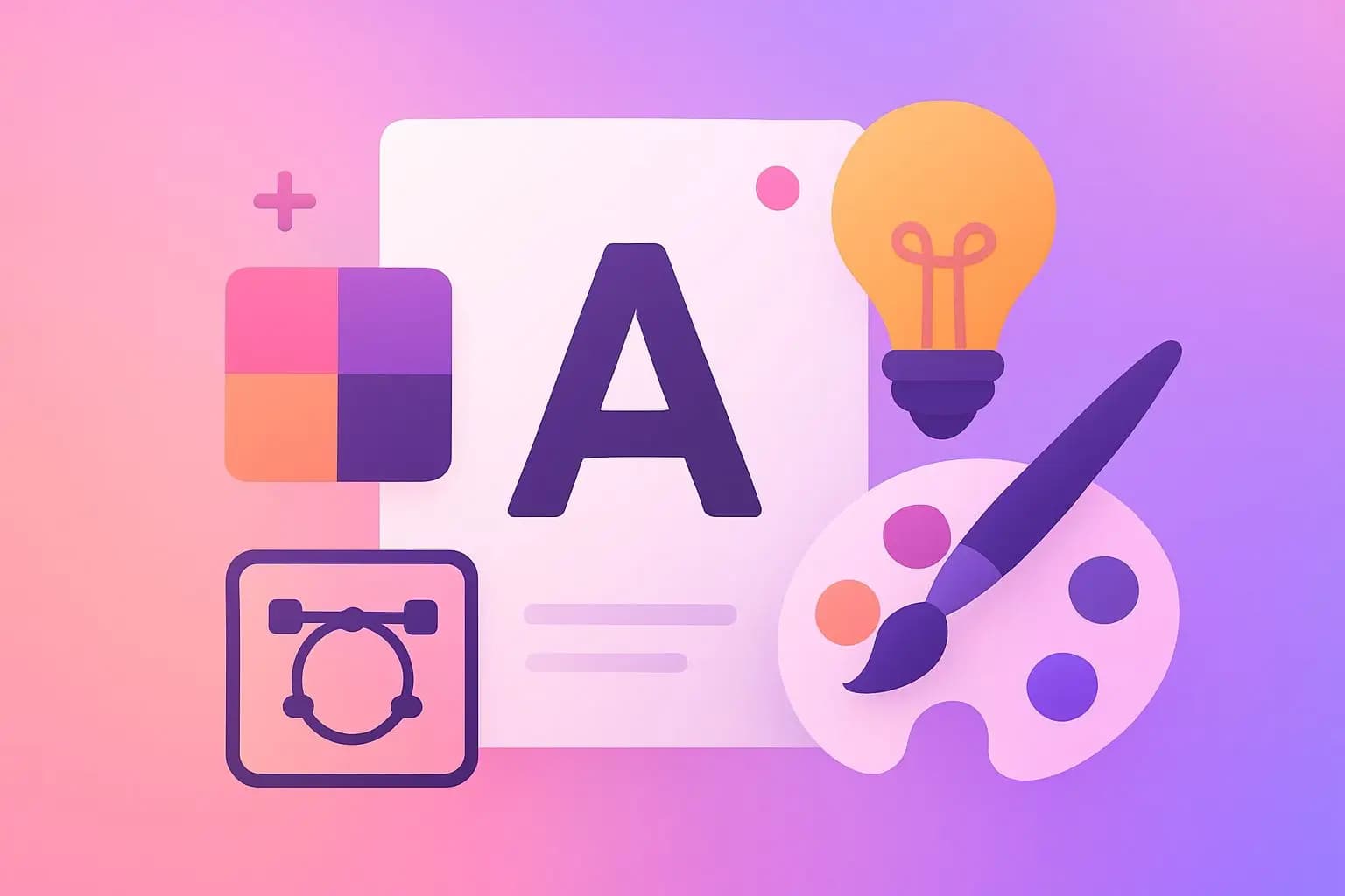 Abstrakte Darstellung von Branding und Design